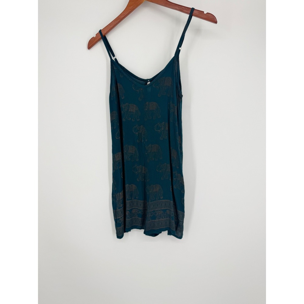 Earthbound Womens Tank Medium Boho Hippie Festival Wanderlust Indie Elephant